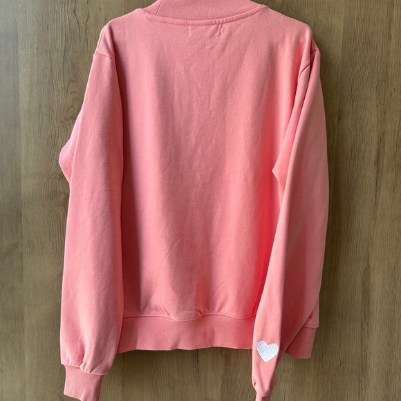 Parke Jean Heart Varsity Mockneck Sizes: S/M - Picture 2 of 5